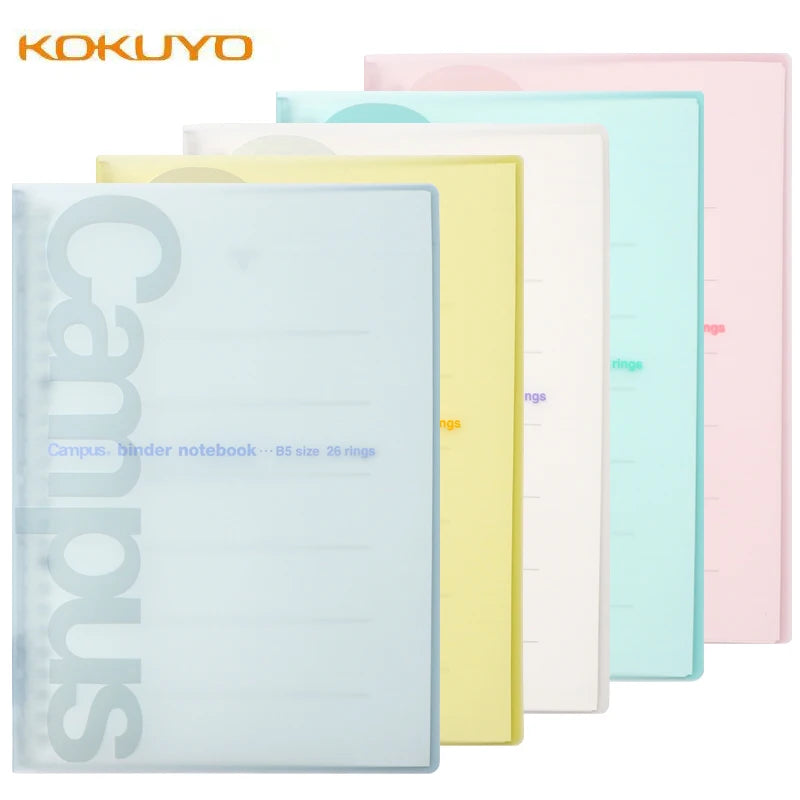 Japan KOKUYO Campus Loose-leaf Soft Cover B5 Thin Notebook with 50 Sheets 5mm Square or Dot Grid Loose-leaf Paper Refill