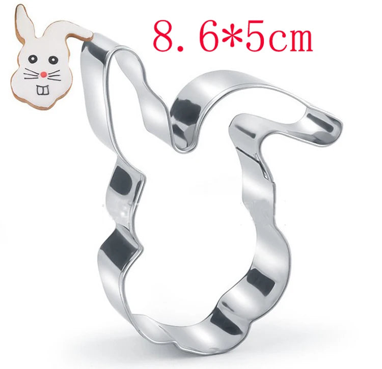 Easter chicken sheep rabbit egg butterfly metal cookie cutters party Biscuit mold fondant cake Pastry decor cupcake topper