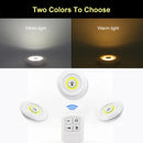 Super Bright COB Under Cabinet Light Wireless Remote Control Dimmable Wardrobe Lamp For Home Kitchen Closet Bedroom Night Lamp