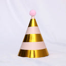 1 pcs/lot Birthday Hats Kids Boy Girl Black Birthday Party Decorations Happy Birthday Paper Hat Prince Princess Crown