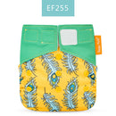 HappyFlute OS Cloth Diapers Reusbale & Washable Night AIO Baby Nappy Waterproof cloth nappy fit 0-2 years 3-15kg baby