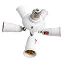 E27 Splitter 3/4/5 Heads Lamp Base Adjustable LED Light Bulb Holder Adapter Converter Socket High Quality Lamp holder