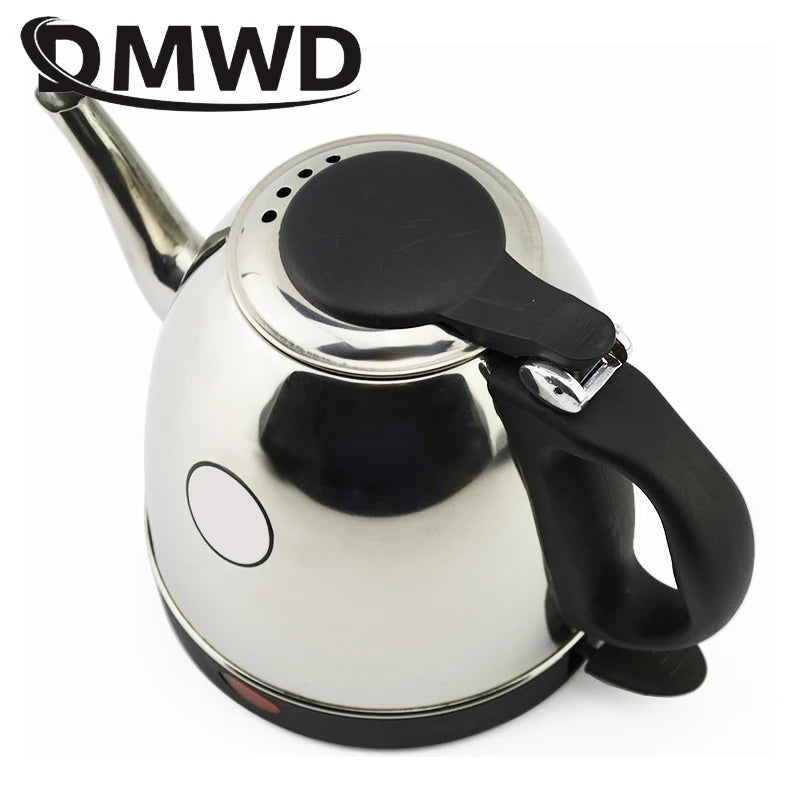 Long Mouth Electric Kettle Water Heating Pot Stainless Steel Boiler Hot Drink Teapot Heater Cooker Auto Power Off Boiling Cup EU