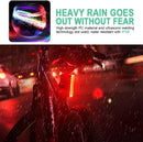 Bike Tail Light USB Rechargeable Ultra Bright LED Warning Bike Flashlight 7 Color Waterproof Bicycle Rear Light Bike Accessories