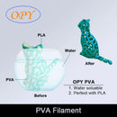 3D Printer Filament Pva Soluble 1.75 Mm 3D Printing Material Nature Colors 0.5Kg 10M 100G Sample