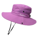 K106 Women's Bucket Hat Panama 2021Fashion Sun Visor Breathable Fisherman Protection Hat Ponytail Cap Summer Hats Beach Sun Hats