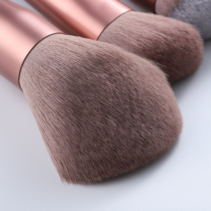 FLD 8/13pcs Natural Hair Makeup Brushes Set Professional Foundation Blushes Eyeshadow Eyebrow Blending Brush Tools Maquillaje