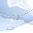 Korean Cute Star Moon Butterfly Pendant Bracelet Girl Trendy Elegant Shiny Zirconia Adjustable Chain Bracelet Women Jewelry Gift