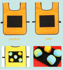 Outdoor-Sportspiel Requisiten Weste Klebrige Trikot-Weste Spielweste Weste mit klebrigen Ballwurf-Spielzeugen für Kinder Sportspielzeug