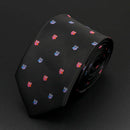 Trendy Design Men's Microfiber Jacquard Necktie Animal Plant Skull Flower Woven Tie Wedding Party Father's Day Birthday Gift