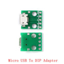 5pcs Micro Mini USB USB A Male USB 2.0 3.0 A Female USB B Connector Interface to 2.54mm DIP PCB Converter Adapter Breakout Board