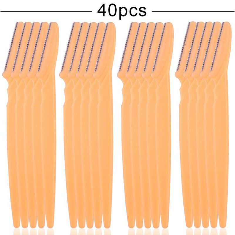 20/40/80Pcs Eye Brow Safe Face Blades Shaping Knife Eyebrow Trimmer Shaver Face Hair Removal Blades Cutter Woman Makeup Tools