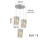 Small Round Gold k9 Crystal Modern Led Chandelier for Living Room Kitchen Dining Room Bedroom Bedside Luxury Indoor Lighting