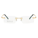 ZIROSAT 58127 Titanium Alloy Glasses Frame 2021 New Men Rimless Prescription Square Eyeglasses Myopia Optical Eyewear