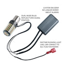 2 Stücke 1156 BA15S P21W BAU15S PY21w 3156 T20 7440 W21W Canbus LED-Lampen 3014 120SMD Kein Fehler Zweifarbige Blinkerleuchte KEIN Blinken