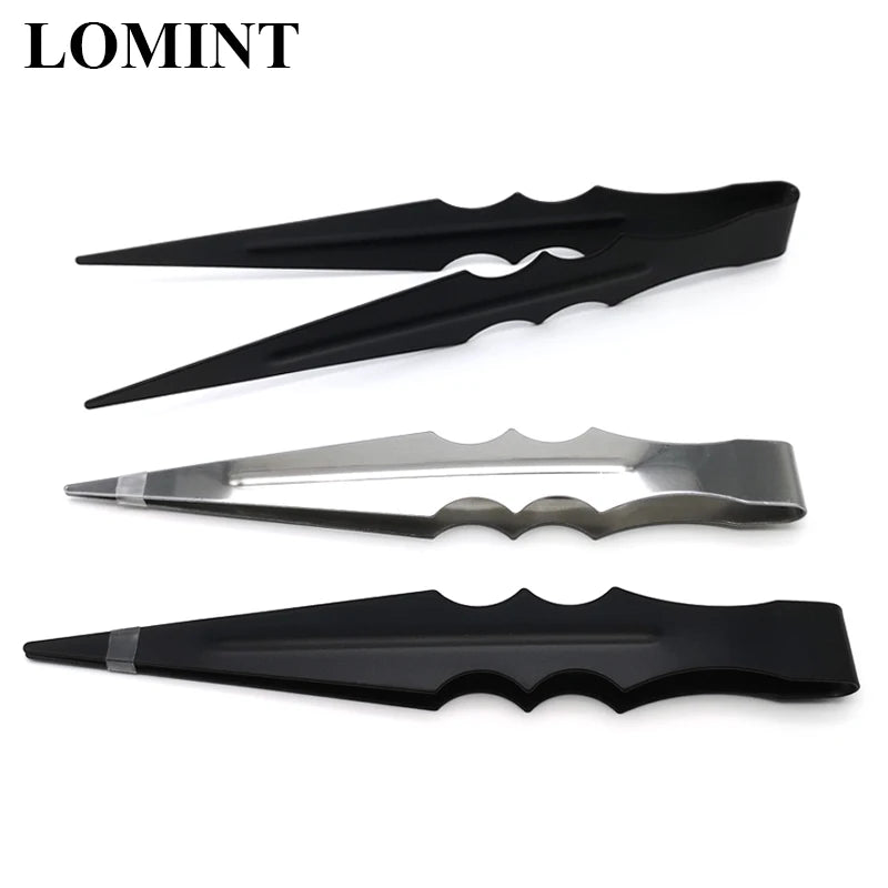 LOMINT 18cm Multipurpose Stainless Steel Barbecue Tongs Food Tongs Hookah Tongs Charcoal Tongs Kitchen Home Applicable Gadgets