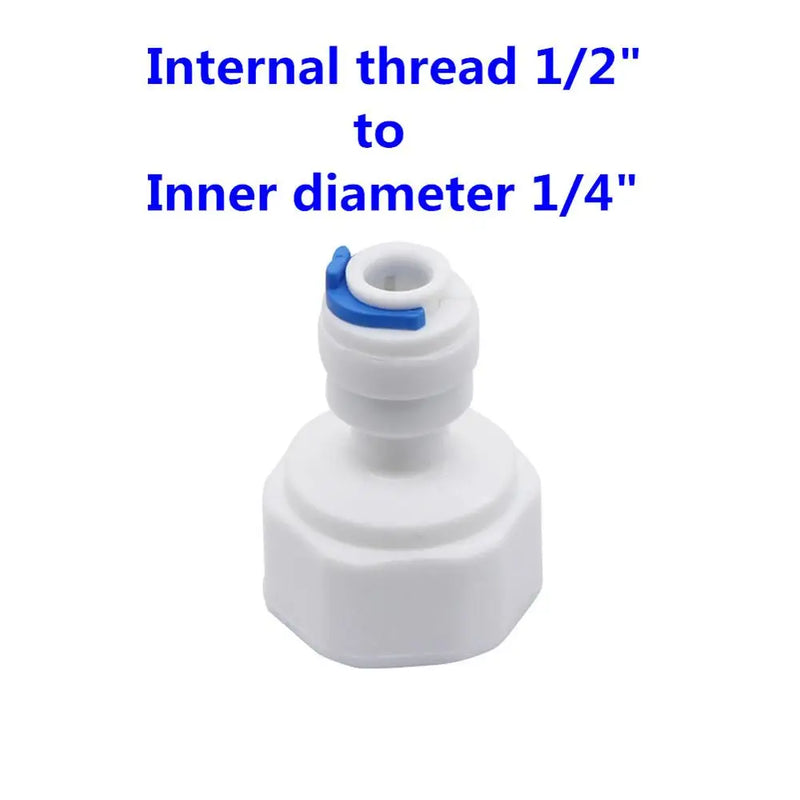 1/4" To 1/2" Male/Femal Thread Quick Connector Butt Pneumatic Pipe Connection Fittings Slip Lock Quick-connectors 1Pc