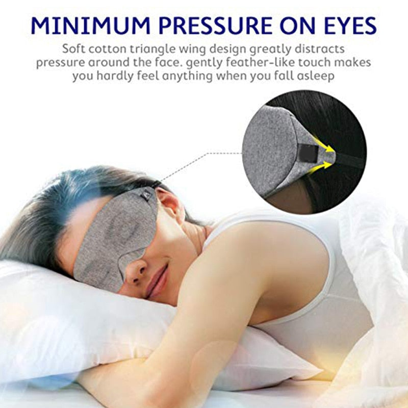 3D Sleep Mask Blindfold Sleeping Eye Mask Totally Block Out Light Eyeshade Cover Shade Eye Patch Sleeping Aid Eyepatch