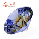 TZ005 Round shape cubic zirconia special color one-time forming multi tanzanites   cz loose stone