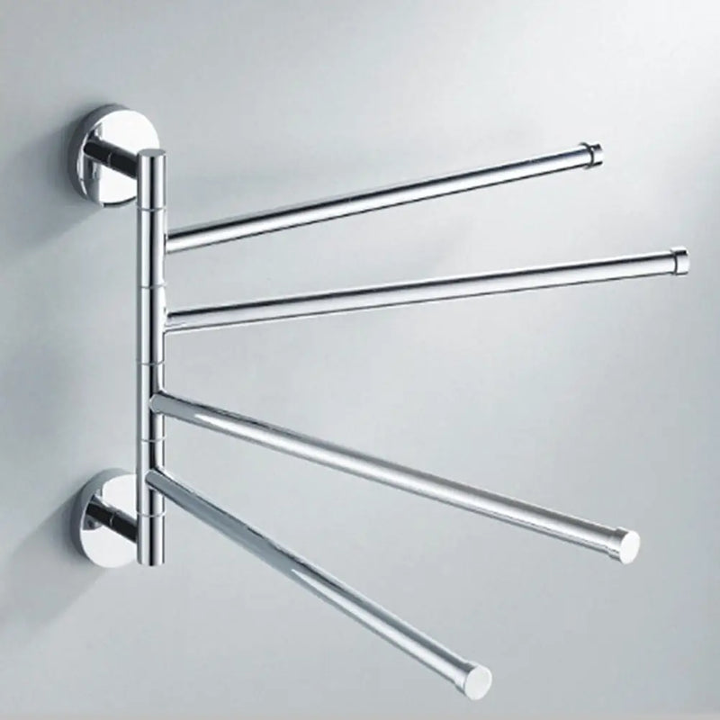 Stainless Steel Towel Bar Rotating Towel Rack Bathroom Kitchen Wall-mounted Towel Polished Rack Holder Hardware Accessory