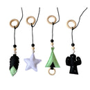 Nordic Style Wooden Baby Gym Nursery Sensory Toys Gantry Foldable Baby Play Gym Frame Activity Center Hanging Bar Newborn Gift