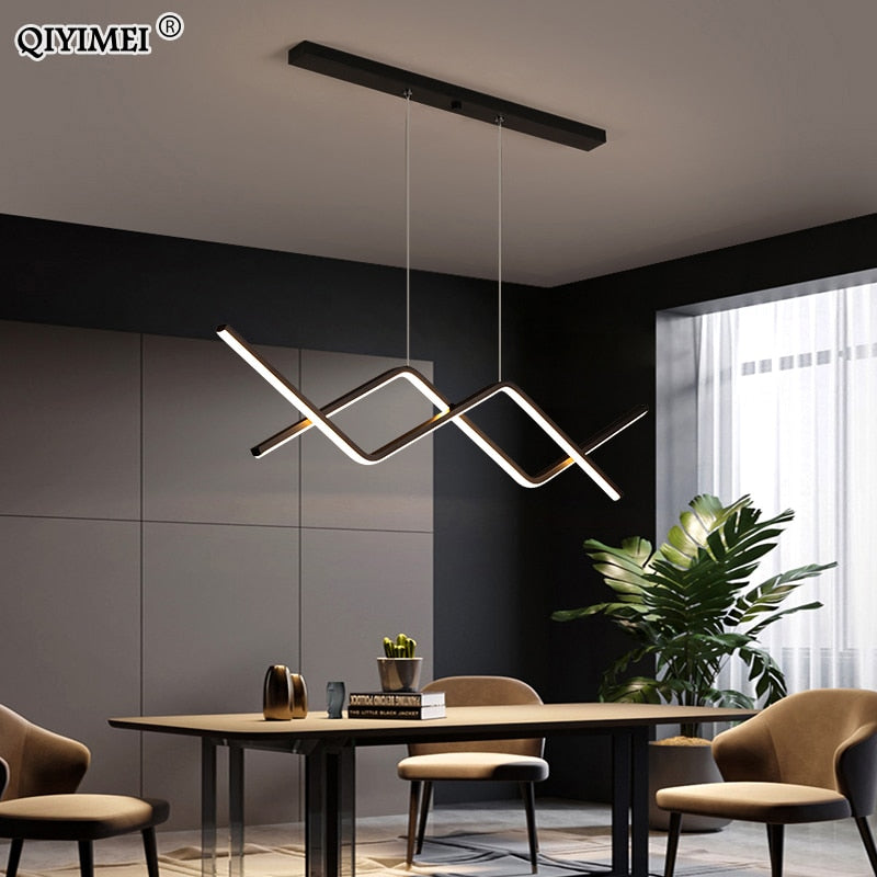 Remote control Modern LED Pendant Lights For study Kitchen Dining Living Room Cord Hanging Lustre Indoor Lamps Input AC90-260V