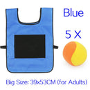 Outdoor-Sportspiel Requisiten Weste Klebrige Trikot-Weste Spielweste Weste mit klebrigen Ballwurf-Spielzeugen für Kinder Sportspielzeug