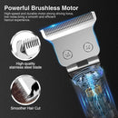 USB Rechargeable T9 Baldheaded Hair Clipper LCD Electric Hair Trimmer Cordless Shaver Trimmer 0mm Men Barber Hair Cutting Machin