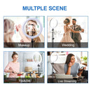 Photo Lights 26cm/10in Circle Ring Light Dimmable Luces LED Selfie USB Plug Lamp For Tiktok Video Studio Light With Tripod Stand