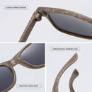 XSW Wood Men Sunglasses Polarized UV400 Coffee Material Wooden Sun Glasses for Women Blue Green Lens Handmade Fashion Brand Cool