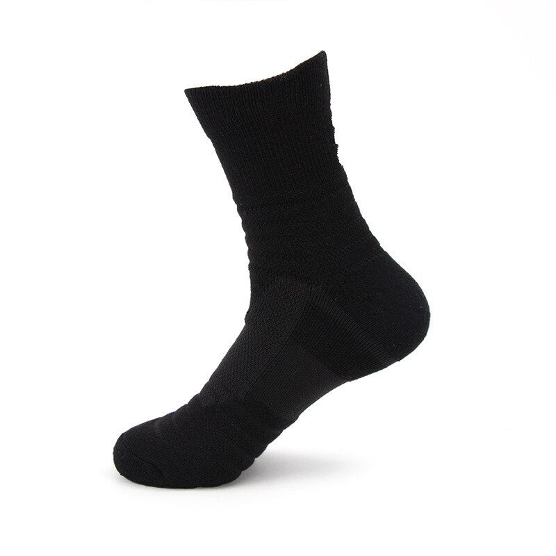 Professional Running Socks Cotton Thick Terry Socks Summer Basketball Tennis Men Sports Socks Shock Absorption Moisture Wicking