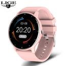LIGE 2022 Smart watch Ladies Full touch Screen Sports Fitness watch IP67 waterproof Bluetooth For Android iOS Smart watch Female
