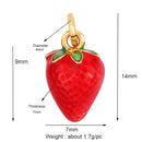 3D Fruit Strawberry Grape Mango Pineapple Water Melon Cherry Banana Charm Pendant , Jewelry Necklace Bracelet Making Supply M15