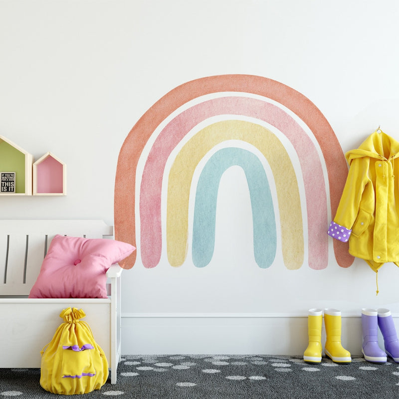 Rainbow Heaven Wall Stickers for Kids Rooms Self Adhesive PVC Wallpaper Sticker Art Murals Home Decor Kindergarten Baby Nursery