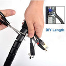 5 Meters 16FT Cable Management Protector Wire Wrap Cord Tidy Organizer Tube Hider Flexible Expandable Home Office Wire Concealer