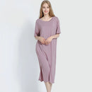 Plus size Fashion Summer Night Dress Women Nightgowns Sleepwear Women's Sleepshirts Modal Cotton Candy Color Ladies Nightwear