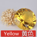 Clear Crystal diamond with base Shape Paperweight glass gem display Ornament Wedding Home Decoration Art Craft Material Gift