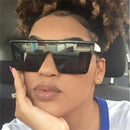 Male big black sunglasses Fashion Designer Mirror Pink Square Shades Men Summer Driving Glasses UV400 Women's Eyewear