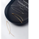MloveAcc 100% 925 Real Sterling Silver Dangle Earrings Chain Linked Double Stick for Women Girls Jewelry Wholesale