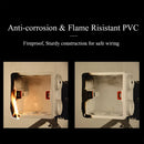 Wallpad Adjustable Fireproof Junction Box | 86x86mm Concrete Wiring Cassette