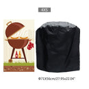 190T 210D BBQ Cover Outdoor Dust Waterproof Weber Heavy Duty Grill Cover Rain Protective Outdoor Barbecue Cover Round
