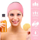 3 Stück Verstellbares Stirnband mit 1 Maskenpinsel Yoga Spa Bad Dusche Make-up Gesichtsreinigung Kosmetik-Stirnband Make-up Zubehör
