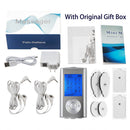 TENS EMS Unit 8 Modes Digital Palm Device Best Pain Relief Machine for Neck Back Lumbar Muscle Stimulator Therapy Body Massager