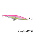 Schwimmender Pencil Köder, Stickbait Wobbler, Topwater Köder, Weitwurf Hardbait für Seebarsch, 90mm/110mm/130mm/150mm