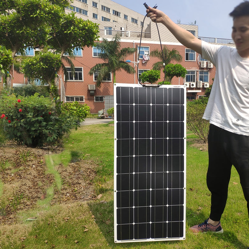Dokio Flexible Solar Panel 100W Monocrystalline Solar Cell 200w 400w 600w 800W 1000W Solar Panel Kit For RV/Boat/Home system