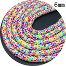 400pcs/Lot 3/4/5/6mm 16inch Round Slice Clay Beads Spacer Beads Polymer Clay Beads For Jewelry Making DIY Handmade Accessories