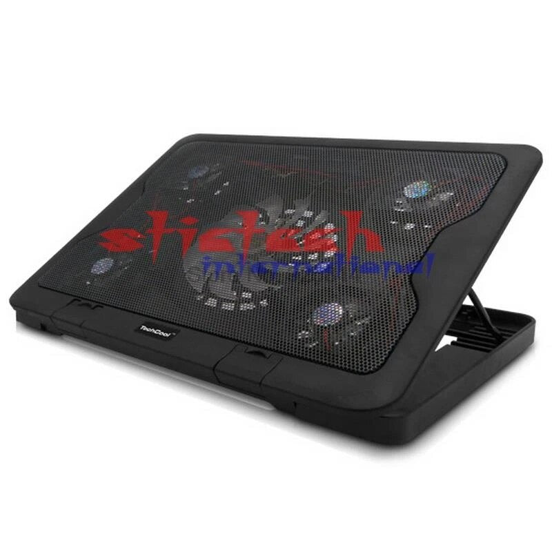 by dhl or ems 50pcs Genuine 5 Fan 2USB Laptop Cooler Cooling Pad Base LED Notebook Cooler Computer USB  For Laptop PC 10''-17''