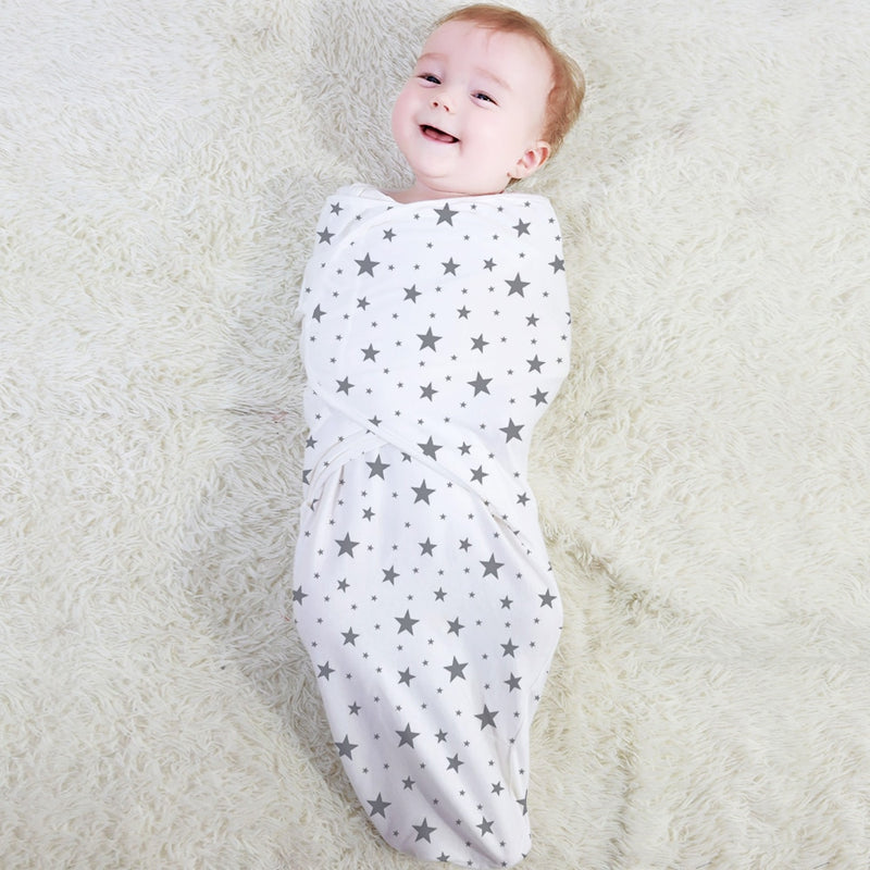 0-3 Month Baby Swaddle Blanket, Swaddle Wrap for Infant, Adjustable Newborn Swaddle, Organic Cotton Baby Swaddle