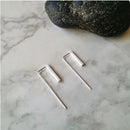 XIYANIKE Silver Color  Prevent Allergy Stud Earrings Trendy Simple Geometric Jewelry for Women Valentine's Day Gifts