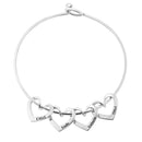 Myloningcharm Personaliseer Vrouwen Armband-Gratis Graveren-Rvs Bangle Met Hart Charmes Beste Moeder Dag Gift